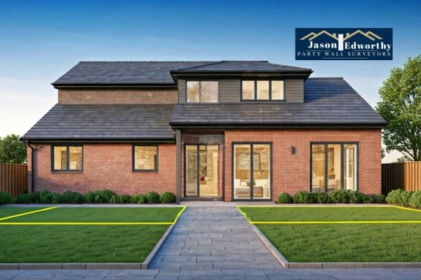 Home extension focusing on boundary line Sheffield
